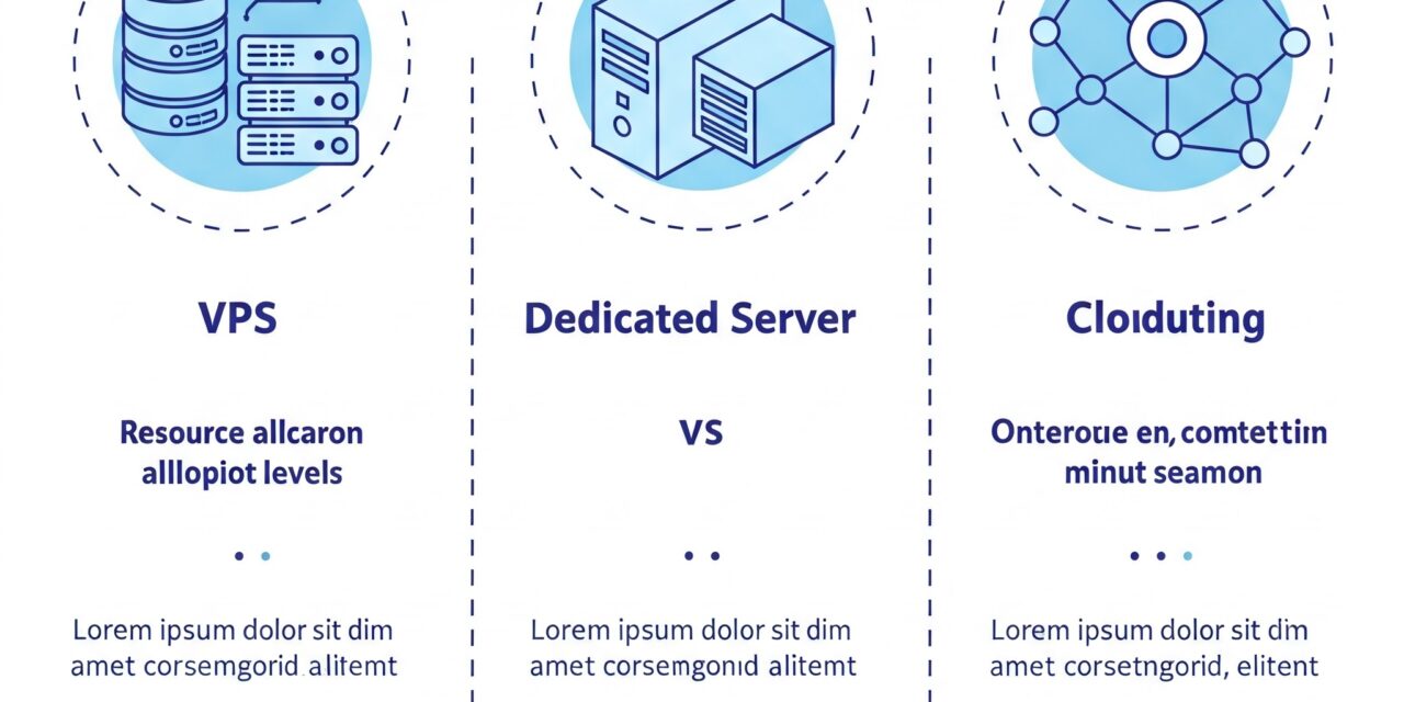 Różnice między VPS, serwerem dedykowanym a chmurą